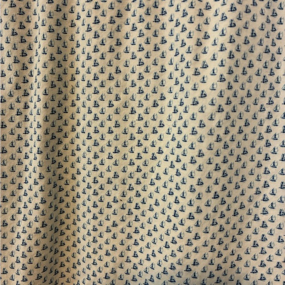 Light Blue Short-Sleeve Microprint Button-Down Shirt - Picture 3 of 4